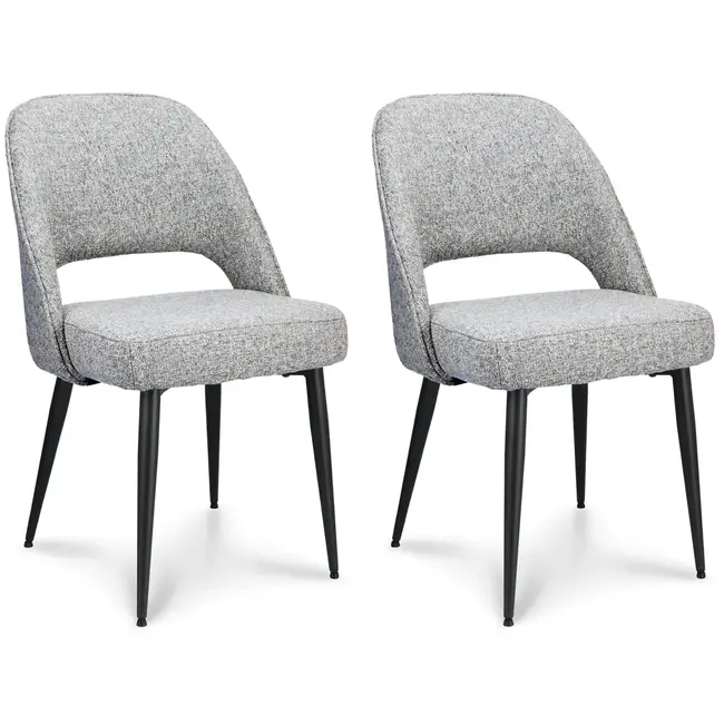MX Sofa Esszimmerstuhl Seattle - Grey (2er-Set)