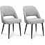 MX Sofa Esszimmerstuhl Seattle - Grey (2er-Set)