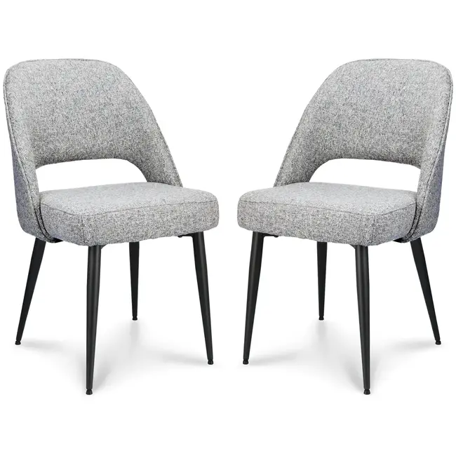 MX Sofa Chaise de salle à manger Seattle - Grey (lot de 2 pièces)
