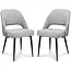 MX Sofa Esszimmerstuhl Seattle - Grey (2er-Set)