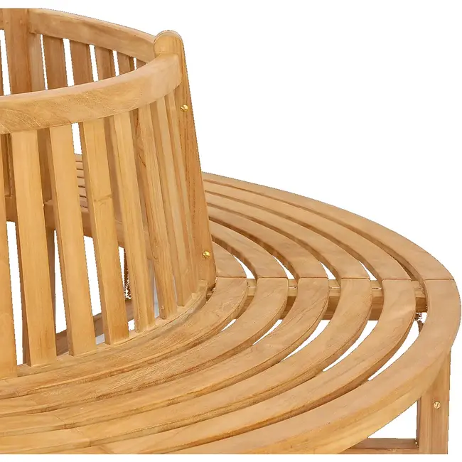 Decomeubel Runde Teakholzbank 220 cm