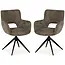 MX Sofa Esszimmerstuhl Darwin - Taupe (2er-Set)