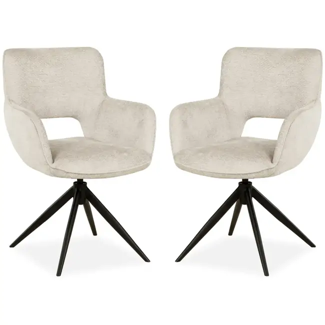 MX Sofa Dining room chair Darwin - Natural (set of 2)