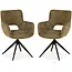 MX Sofa Esszimmerstuhl Darwin - Curry (2er-Set)
