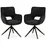 MX Sofa Chaise de salle à manger Darwin - Anthracite (lot de 2 pièces)