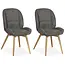 MX Sofa Eetkamer stoel Lily - Antraciet (set van 2 stuks)