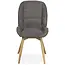 MX Sofa Eetkamer stoel Lily - Antraciet (set van 2 stuks)