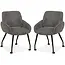 MX Sofa Dining chair Rowan - Anthracite (set of 2)