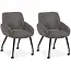 MX Sofa Dining chair Rowan - Anthracite (set of 2)