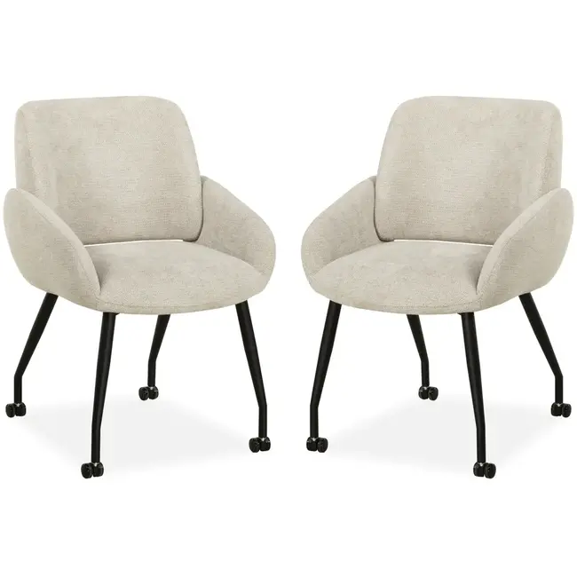 MX Sofa Esszimmerstuhl Rowan - Anthrazit (2er-Set) - Copy