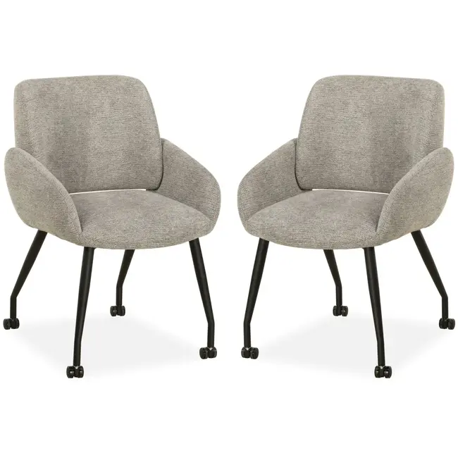 MX Sofa Chaise de salle à manger Rowan - Dauphin (lot de 2 pièces)