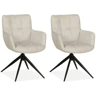 MX Sofa Esszimmerstuhl Reece - Natural (2er-Set)