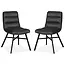 MX Sofa Esszimmerstuhl Bowie - Anthrazit (2er-Set)