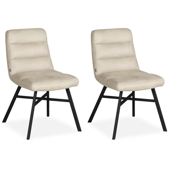 MX Sofa Esszimmerstuhl Bowie - Toffee (2er-Set)