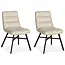 MX Sofa Esszimmerstuhl Bowie - Toffee (2er-Set)