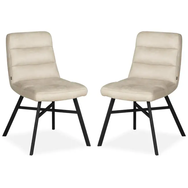 MX Sofa Esszimmerstuhl Bowie - Toffee (2er-Set)