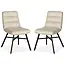 MX Sofa Esszimmerstuhl Bowie - Toffee (2er-Set)
