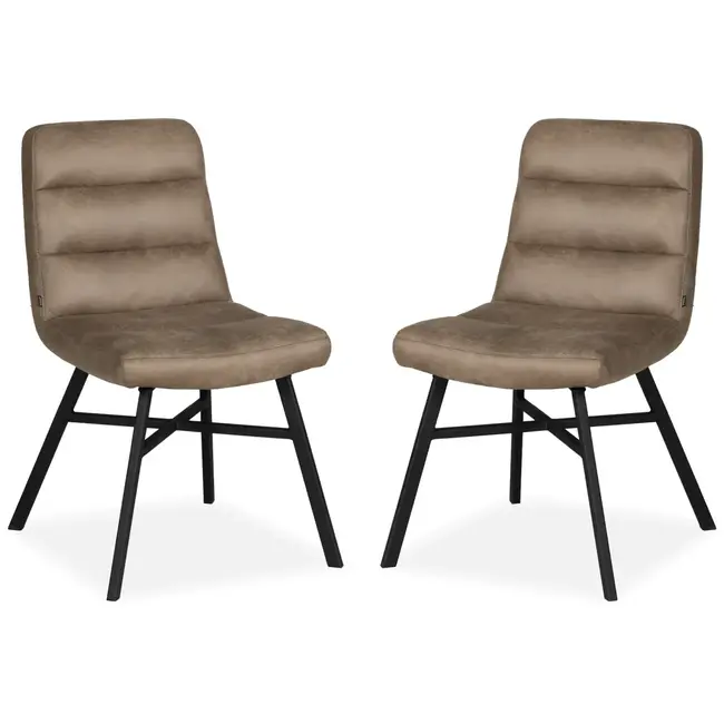 MX Sofa Dining room chair Bowie - Truffle (set of 2 chairs)