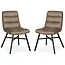 MX Sofa Chaise de salle à manger Bowie - Truffle (lot de 2 chaises)