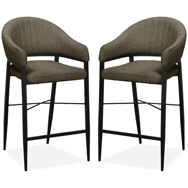 MX Sofa Barstuhl Ravenna - Mouse (2er-Set)