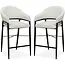 MX Sofa Bar stool Ravenna - Pearl (set of 2 chairs)