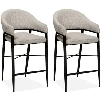 MX Sofa Chaise de bar Ravenna - Toffee (lot de 2 chaises)