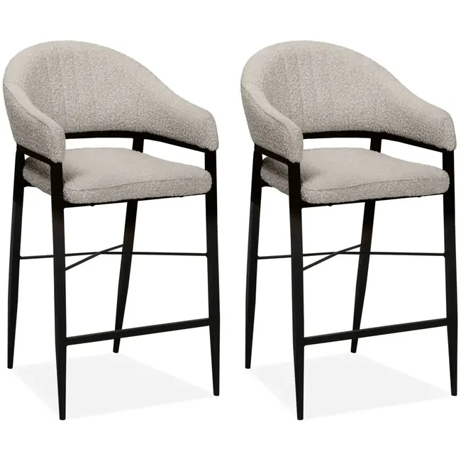 MX Sofa Chaise de bar Ravenna - Toffee (lot de 2 chaises)