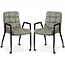 MX Sofa Chaise de salle à manger Ryan - Gris (lot de 2 chaises)