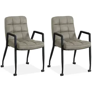 MX Sofa Esszimmerstuhl Ryan - Grau (2er-Set)