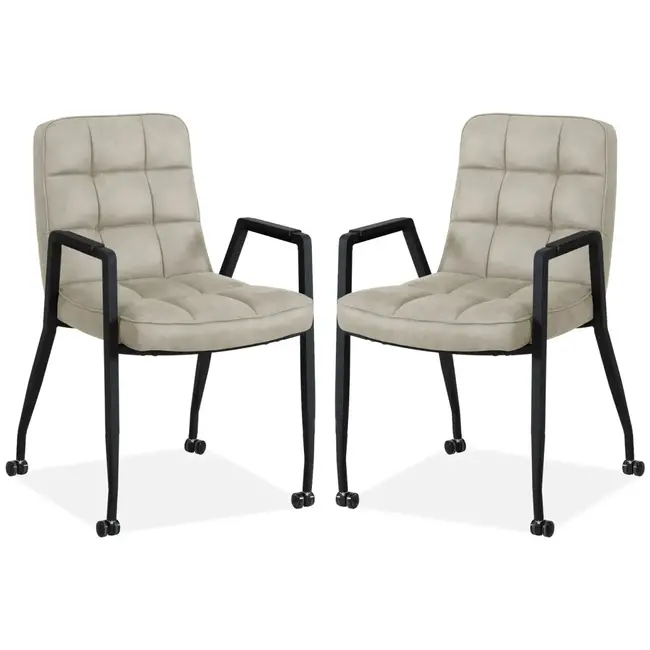 MX Sofa Esszimmerstuhl Ryan - Toffee (2er-Set)