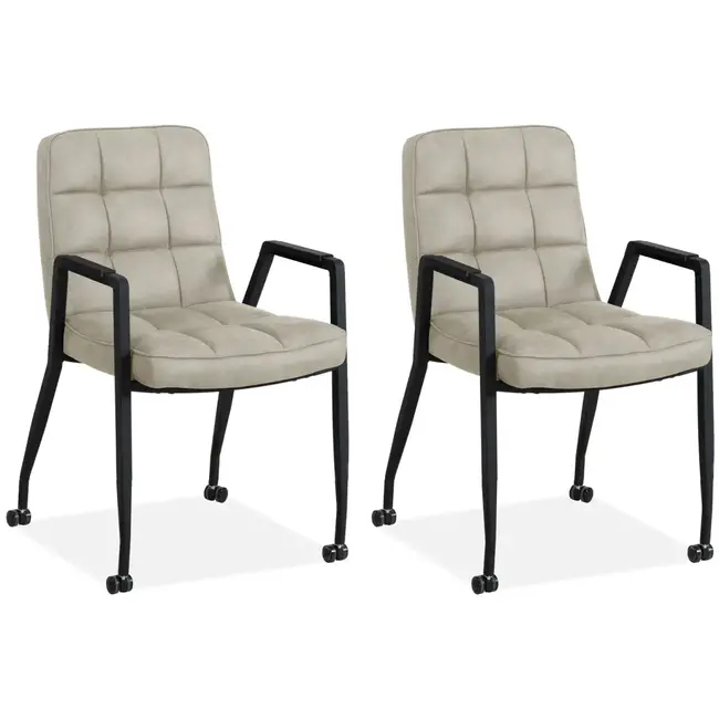 MX Sofa Chaise de salle à manger Ryan - Toffee (lot de 2 chaises)