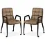 MX Sofa Eetkamerstoel Ryan - Truffle (set van 2 stoelen)