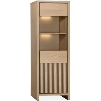 Lamulux Levanzo display cabinet 2 doors with lighting