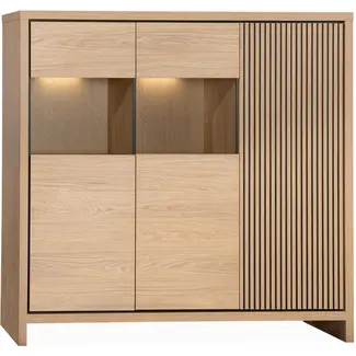 Lamulux Wandschrank Levanzo 3 Türen mit Beleuchtung