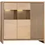 Lamulux Wandschrank Levanzo 3 Türen mit Beleuchtung, Farbe Blonde Oak
