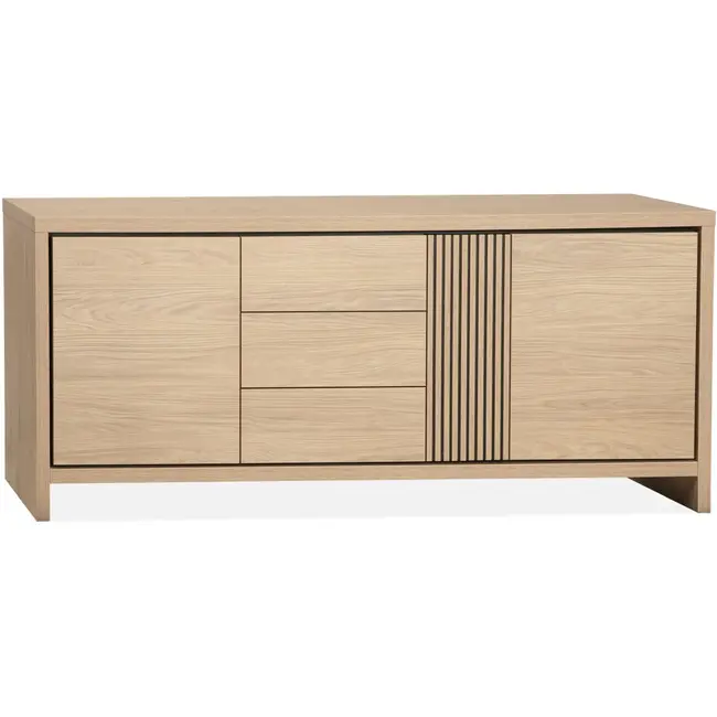 Lamulux Komoda Levanzo 2 drzwi, 3 szuflady, kolor Dąb Blond