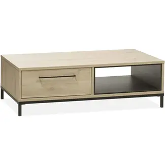 Lamulux Bridge coffee table 1 drawer, 1 open compartment