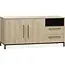 Lamulux Bridge sideboard with 2 doors, 2 drawers, 1 open compartment with lighting, fresh oak color