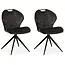 MX Sofa Chaise de salle à manger River - Anthracite (lot de 2 pièces)