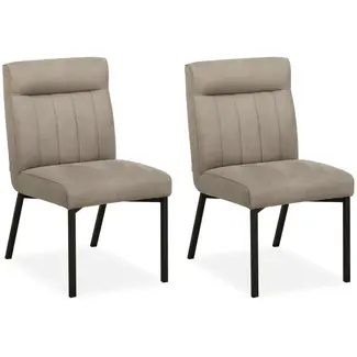 MX Sofa Eetkamer stoel Jagger - Clay (set van 2 stuks)
