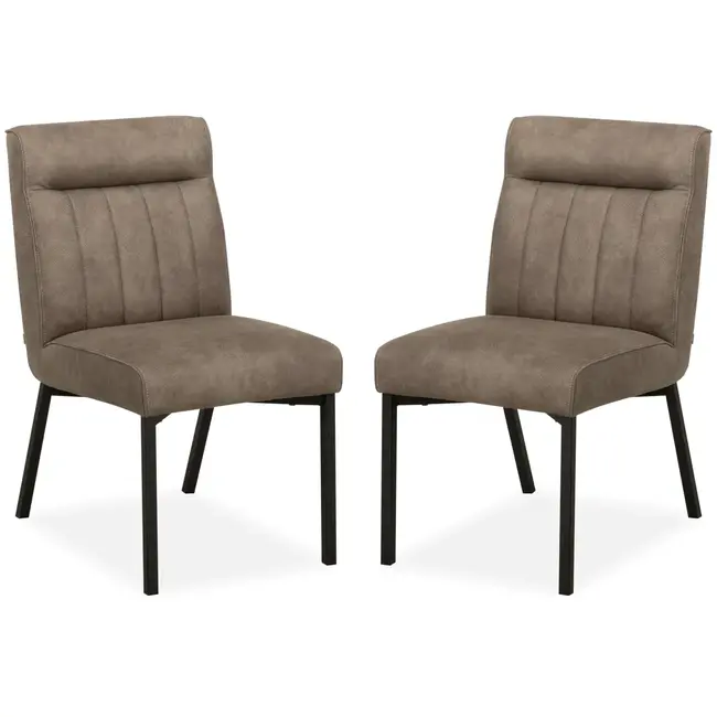 MX Sofa Dining room chair Jagger - Taupe (set of 2)