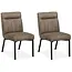 MX Sofa Chaise de salle à manger Jagger - Taupe (lot de 2 pièces)
