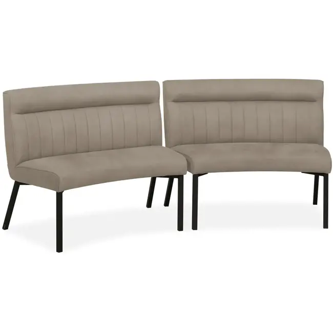 MX Sofa Canapé de salle à manger Jagger - Clay (lot de 2 pièces)
