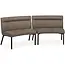 MX Sofa Esszimmersofa Jagger - Taupe (2er-Set)