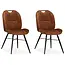 MX Sofa Chaise de salle à manger Austin - Cognac (lot de 2 chaises)