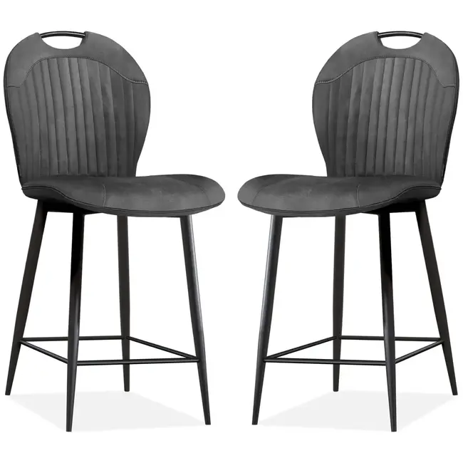 MX Sofa Bar stool Capri - Anthracite (set of 2 chairs)