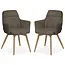 MX Sofa Esszimmerstuhl Enzo - Taupe (2er-Set)