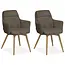 MX Sofa Esszimmerstuhl Enzo - Taupe (2er-Set)