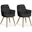 MX Sofa Krzesło do jadalni Enzo - Antracyt (zestaw 2 krzeseł)