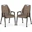 MX Sofa Axa Stuhl mit Rollen – Taupe – 2er-Set